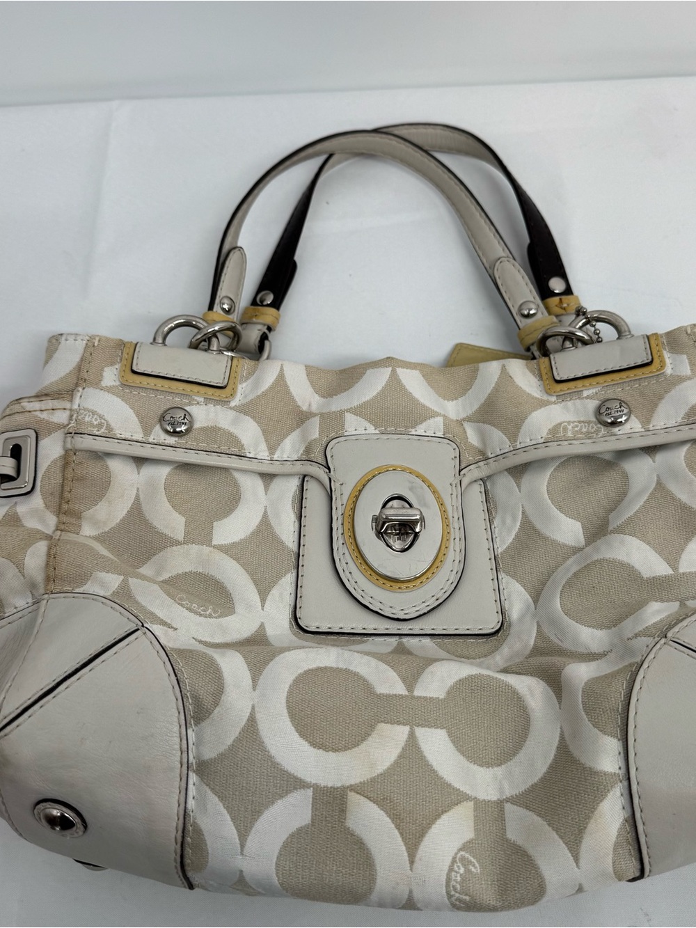 COACH 14515 Peyton Op Art Carryall Satchel Bag - Picture 9 of 16